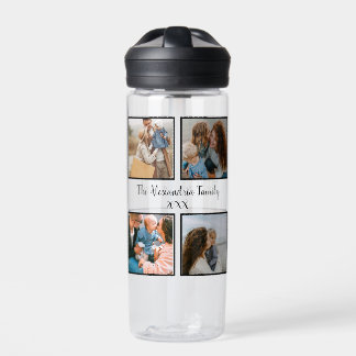 Vorlage für personalisierte Gruppe 4 Foto-Collage Trinkflasche