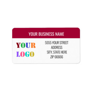 Vorlage für Personalisierte Logoadressen Adressaufkleber