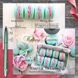 Vorlage für personalisierte Macarons Postkarte