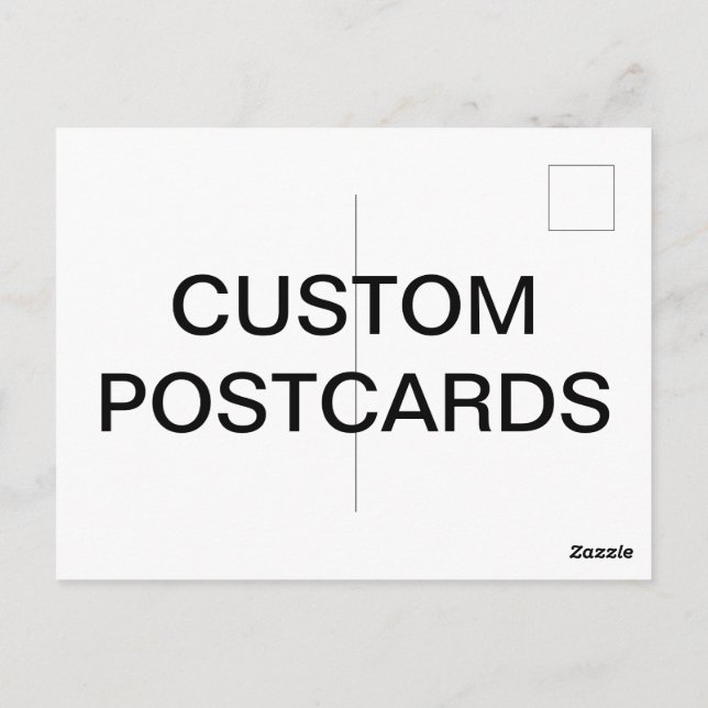 Vorlage für Personalisierte Postkartenleere Postkarte (Rückseite)