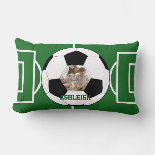 Vorlage für personalisierten Fußball und Feldfoto Lendenkissen