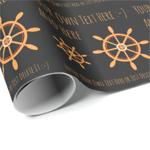 Vorlage für persönliche Geschenke für Sailor Capta Geschenkpapier