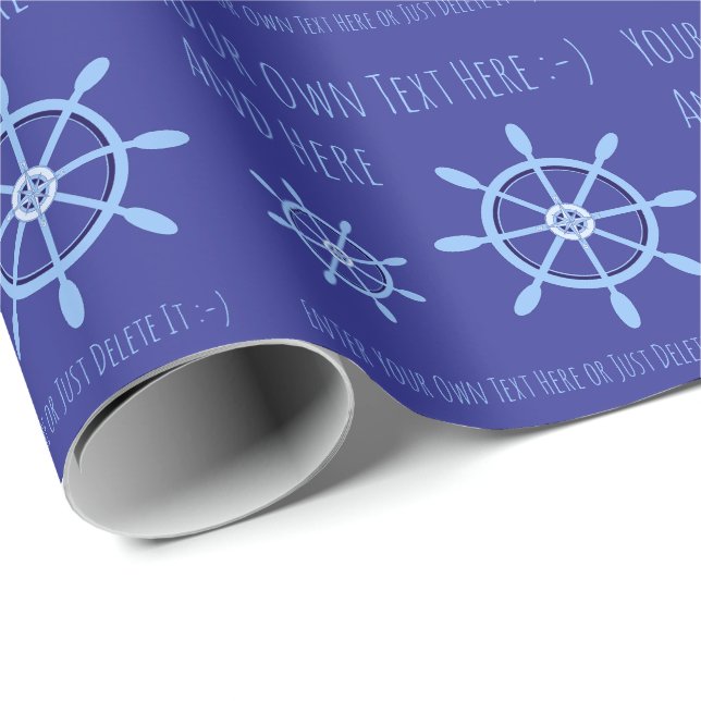 Vorlage für persönliche Geschenke für Sailor Capta Geschenkpapier (Rolleneckpunkt)