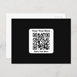 Vorlage für QR-Code mit bearbeitbarem Text