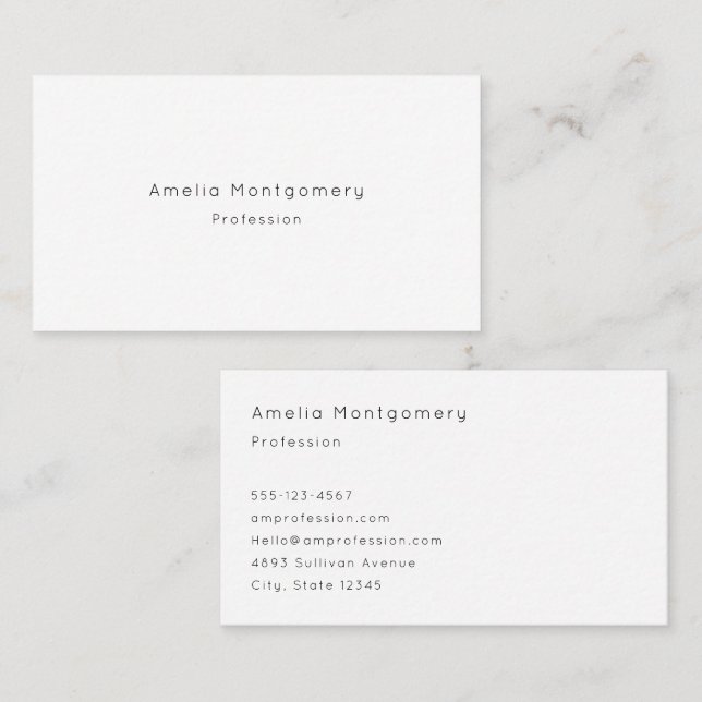 Vorlage für QuickCard-Schriftart Visitenkarte (Vorne/Hinten)