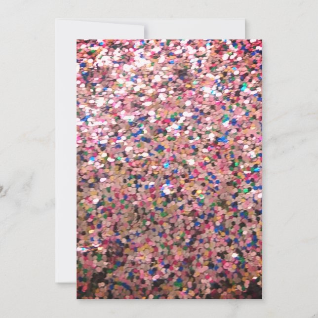 Vorlage für rosa Glitzer (Vorderseite)