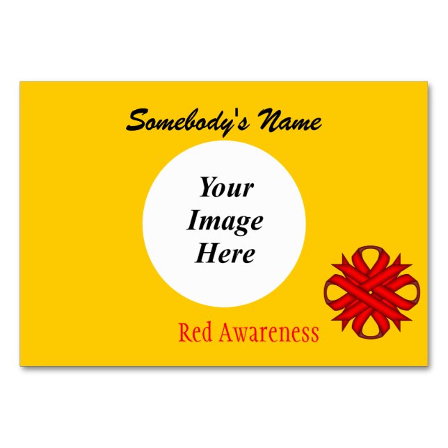 Vorlage für rote Kleeblatt Tischnummer (Vorderseite)