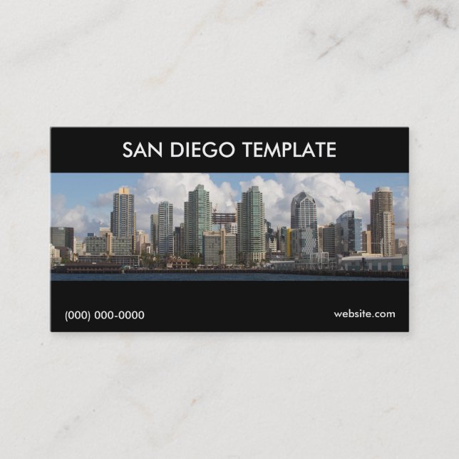 Vorlage für San Diego Business Card Visitenkarte (Vorderseite)