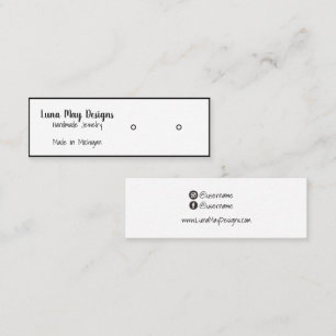 Vorlage für Schmuck-Visitenkarten Mini Visitenkarte