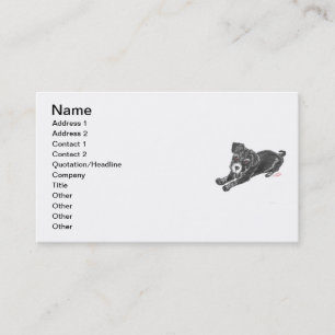 Vorlage für Schnauzer Pup Cards Visitenkarte