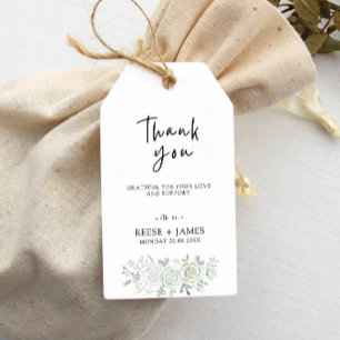 Vorlage für Smaragdgrüne Gastgeschenk Hochzeit-Tag Geschenkanhänger