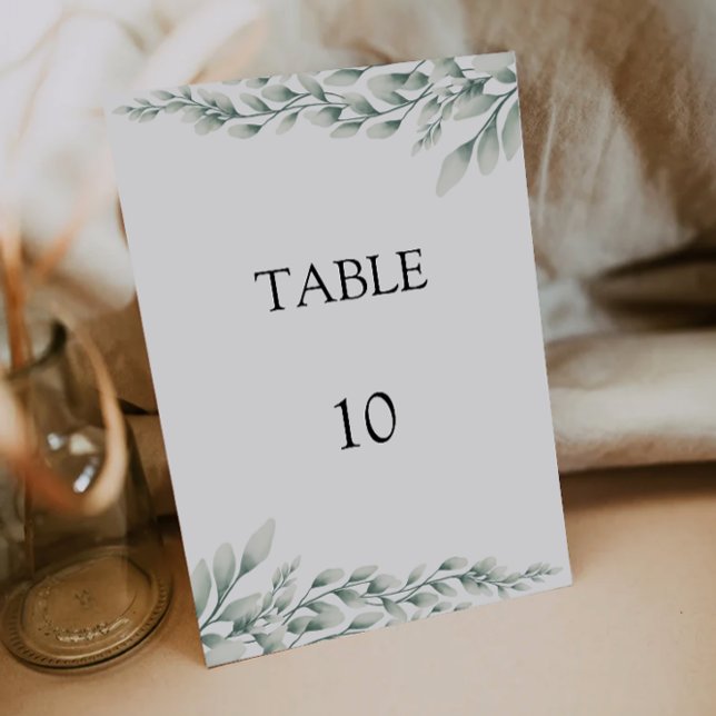 Vorlage für Smaragdgrüne Hochzeitstippkarten (Emerald Green Wedding Table Cards Template)