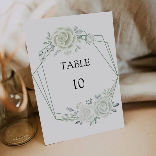 Vorlage für Smaragdgrüne Hochzeitstippkarten (Emerald Green Wedding Table Cards Template)