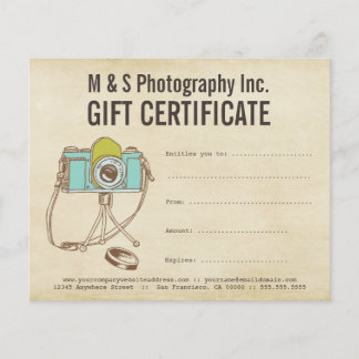 Vorlage für Vintage Fotografen