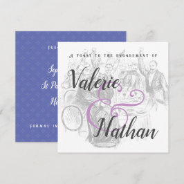 Vorlage für Vintage Illustration Save the Date