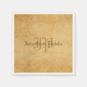 Vorlage für Vintage kalligraphische Monogramme zum Serviette