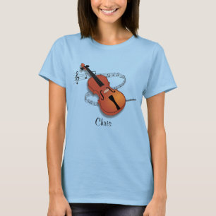 Vorlage für Violin-Musik T-Shirt