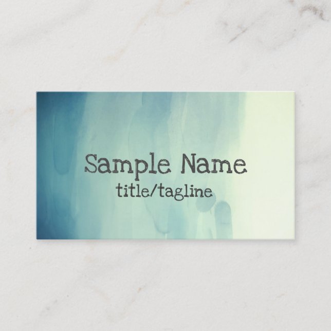 Vorlage für Visitenkarten, abstrakte Farbe Visitenkarte (Vorderseite)