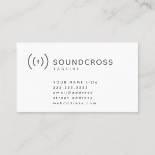 Vorlage für Visitenkarten für Cross- und Sound-Log Visitenkarte