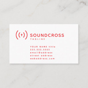 Vorlage für Visitenkarten für Cross- und Sound-Log Visitenkarte