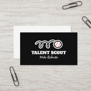 Vorlage für Visitenkarten von Baseball-Talentscout Visitenkarte