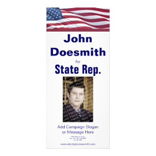 Vorlage für Wahl-Rack-Karten Werbekarte