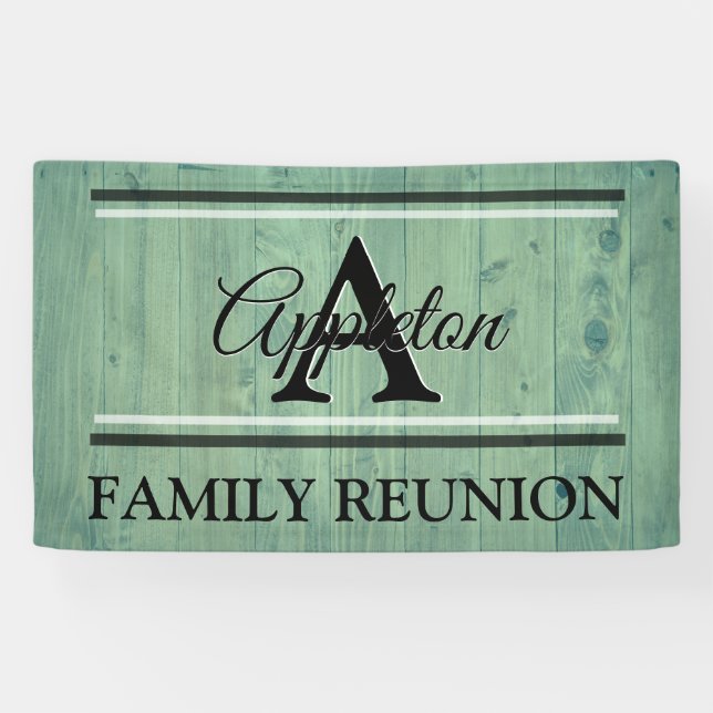 Vorlage für Wiedersehen-Design-Vorlage Türkis-Bann Banner (Horizontal)