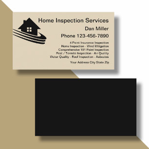 Vorlage für Zuhause Inspection Services Business C Visitenkarte