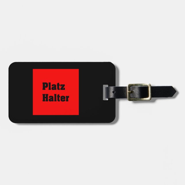 Vorlage Gepäckanhänger (Vorderseite horizontal)