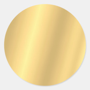 Vorlage Glamour Elegant Blank Faux Gold Runder Aufkleber