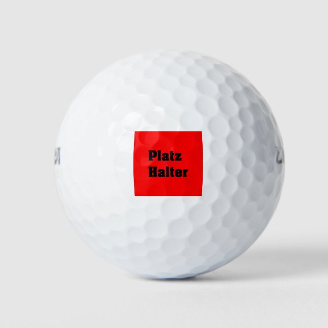 Vorlage Golfball (Vorderseite)