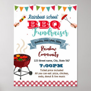 Vorlage Grillen Fundraiser Poster