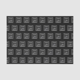 Vorlage Ihres Logos hier Schwarz Seidenpapier