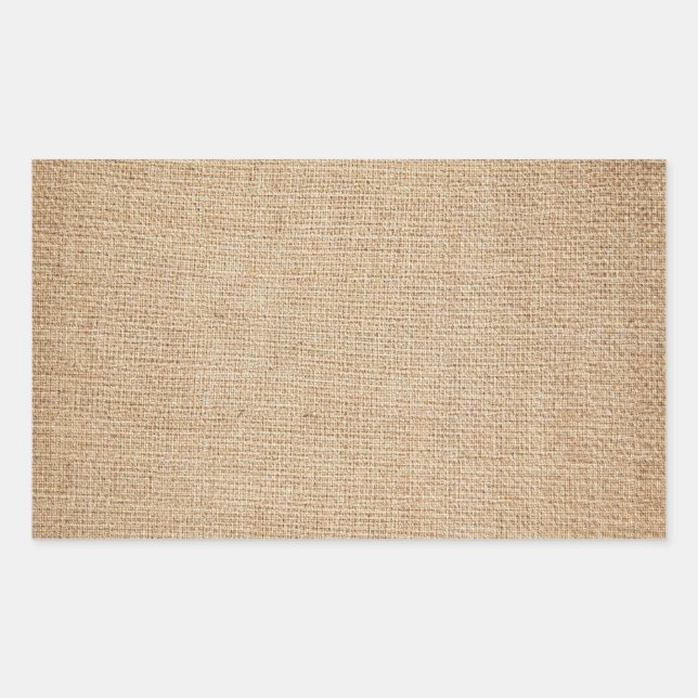 Vorlage - Jute Hintergrund Rechteckiger Aufkleber (Vorderseite)