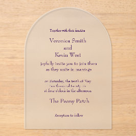 Vorlage Mattierte Einladung zur Hochzeit