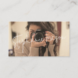 Vorlage Minimalistisches Skript Benutzerdefinierte Visitenkarte