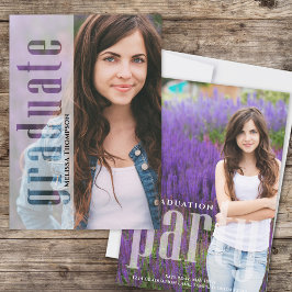 Vorlage moderner Foto Graduation Party