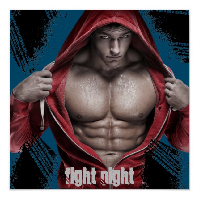 Vorlage Poster für Nachtsportveranstaltungen (Vorderseite)