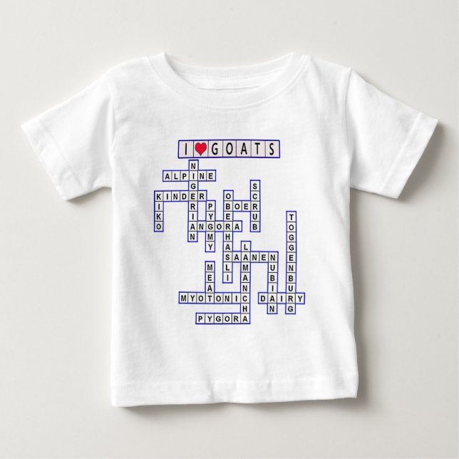 VORLAGE PUZZLE GOATS BABY T-SHIRT (Vorderseite)