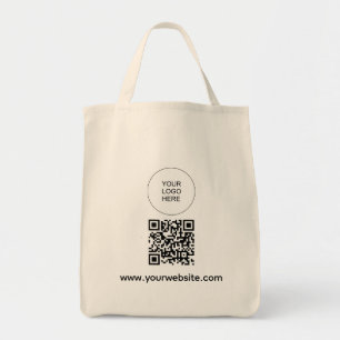 Vorlage QR-Code Ihre Logo-Website-Adresse hochlade Tragetasche