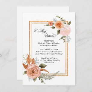 VORLAGE Rose Blumenblätter Bouquet Gold Hochzeiten