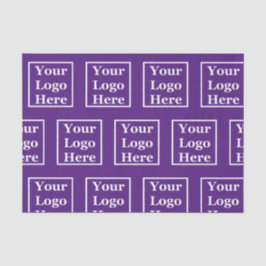 Vorlage Royal Lila Ihr Logo hier Seidenpapier