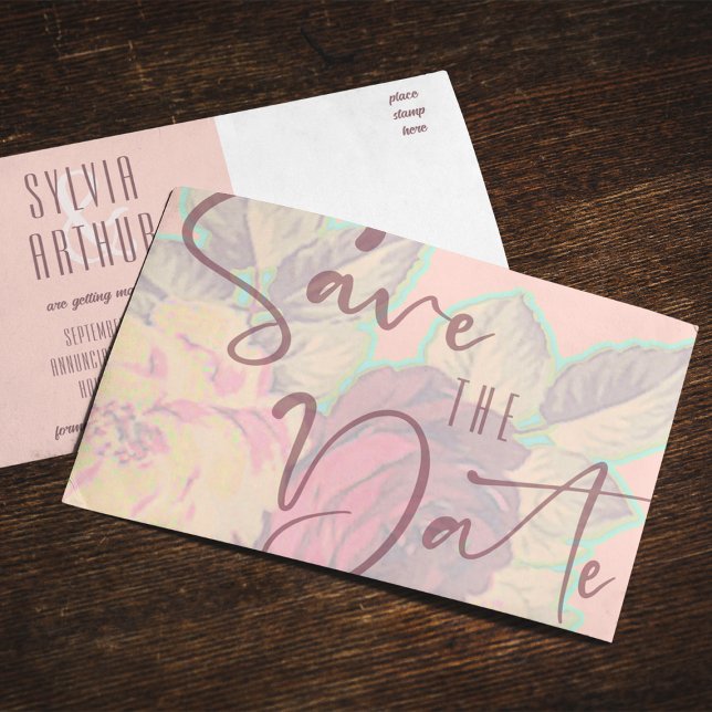 Vorlage Save the Date (Save the Date Postcard Template)
