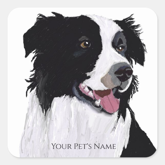 Vorlage Sie können an diesen vorgefertigten Vorlag Quadratischer Aufkleber (Vorderseite)