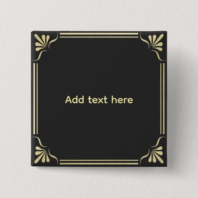 Vorlage, Text hier hinzufügen,  Button (Vorderseite)