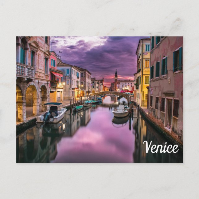 Vorlage und Bild in Venedig Postkarte (Vorderseite)