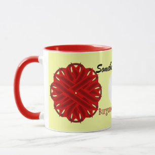 Vorlage von Blume Ribbon von Kenneth Yoncich Tasse