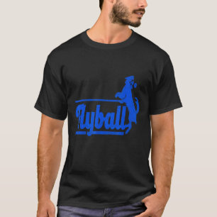 Vorlage von Flyball-Coolen Retro-Hundedesigns T-Shirt