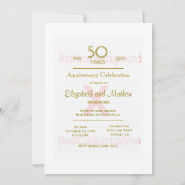 Vorlage zum 50. Jahrestag