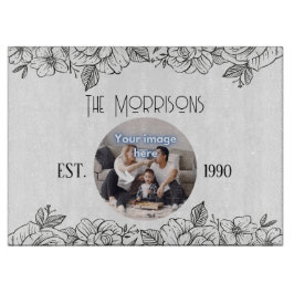 Vorlage zum Blumenanfang Schneidebrett